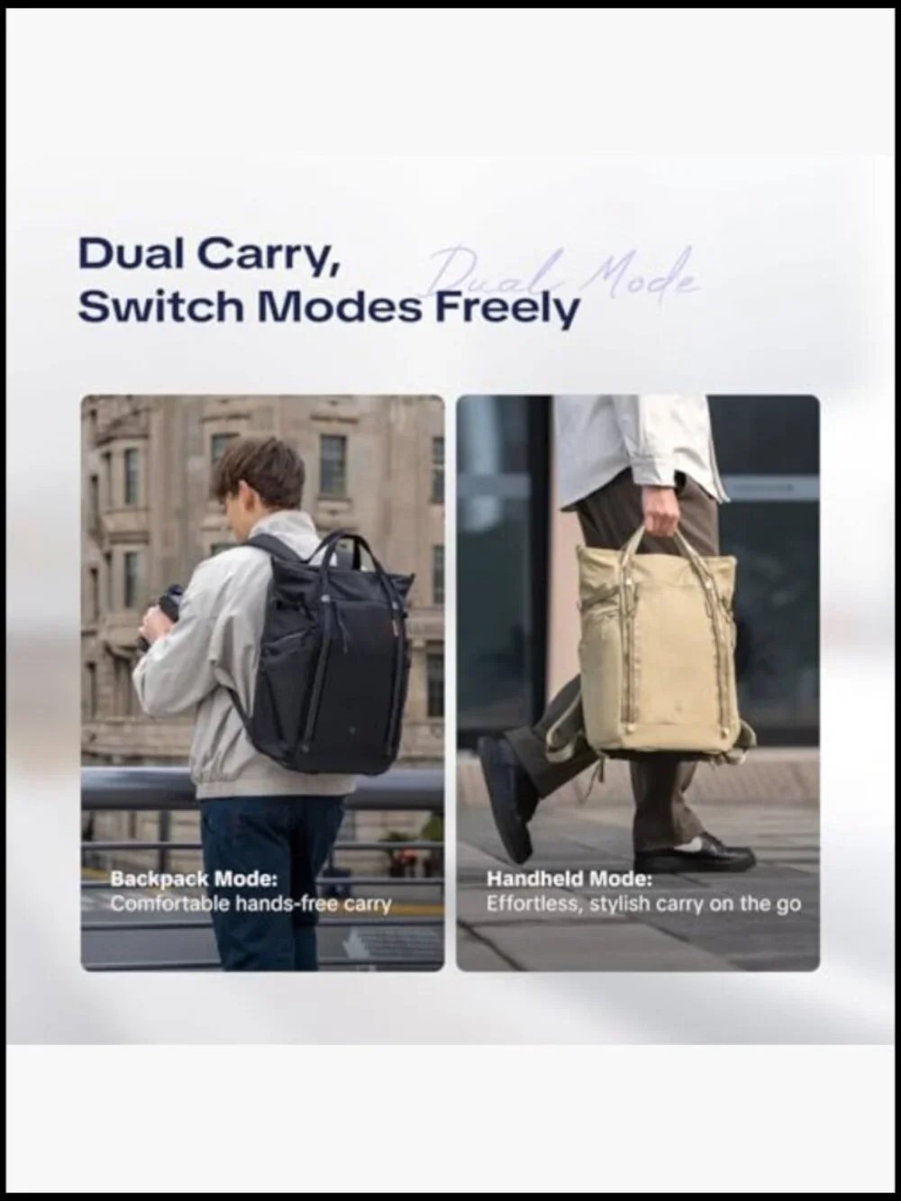 Convertible Camera Backpack Tote 18L Water-Resistant DSLR Drone 15" Laptop - Picture 2 of 6